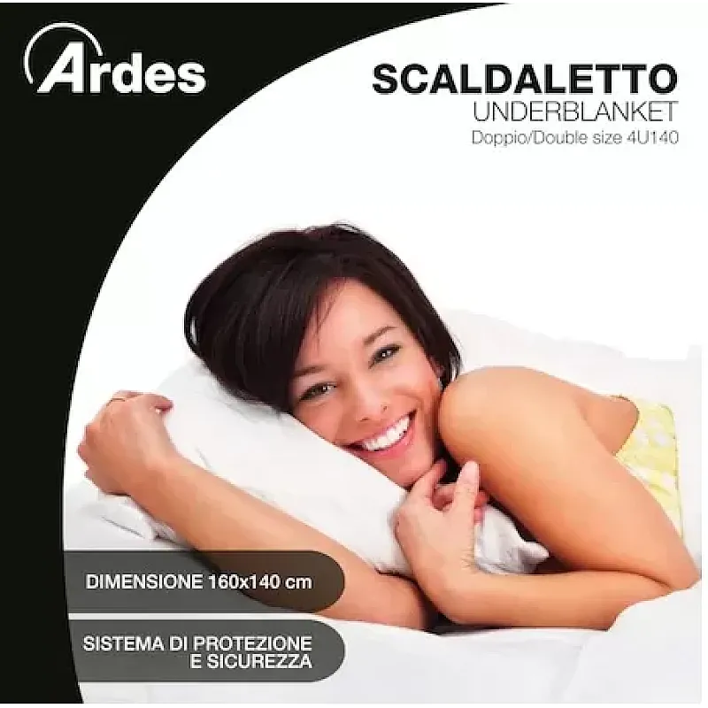 Patura electrica pentru saltea pat matrimonial Ardes AR4U140A Termokind, 160 x 140 cm, Sistem de siguranta TPS - Studiocasa.ro