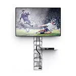 Suport de perete Audio-Video Meliconi Ghost Cube Shelf, acoperire cabluri cu rafturi, Alb - Studiocasa.ro