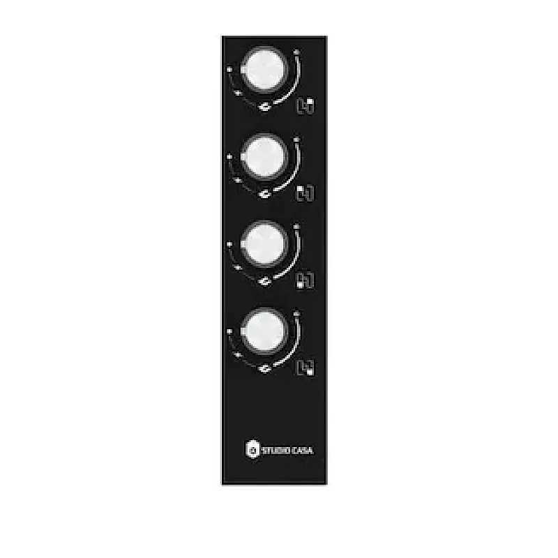 Pachet incorporabil cuptor electric, plita gaz si hota telescopica Elettra Black Studio Casa, Termostat, Programator digital pentru inceputul si sfarsitul coacerii, 56 l, 4 arzatoare gaz, 1 motor turbo, Negru/Inox - Studiocasa.ro