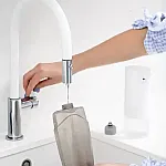 Mop plat cu 2 rezerve  si pulverizator Bacteria Stop, Studio Casa, Gri - Studiocasa.ro