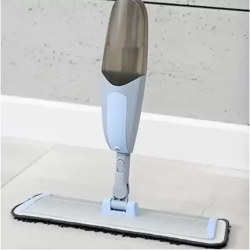 Mop plat cu 2 rezerve  si pulverizator Bacteria Stop, Studio Casa, Gri - Studiocasa.ro