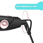 Placa de indreptat parul HERA ARPIA01, 200 grade, Placute ceramice, Negru - Studiocasa.ro