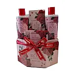 Set pentru ingrijire corp Aurora Rose Bouquet, Gel de dus 200 ml, Sampon 200 ml, Sare de baie 100 g, Sapun 100 g, Trandafir - Studiocasa.ro