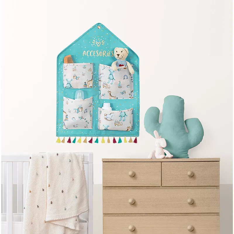 Organizator de Perete Bebe, 4 Buzunare, 56 x42 cm - Studiocasa.ro
