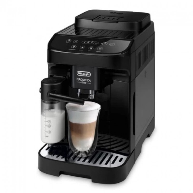 Espressor cafea automat De'Longhi Magnifica Evo ECAM 290.51.B, Carafa pentru lapte, Sistem LatteCrema, Rasnita cu 13 setari, 1,8l, 15 bar, 1450W, Negru