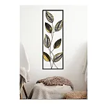 Panou metalic decorativ perete 3D, Deco Art Studio Casa, 90 x 32 cm, Auriu - Studiocasa.ro