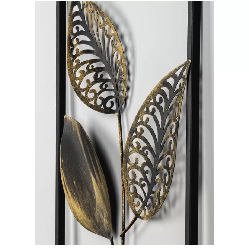 Panou metalic decorativ perete 3D, Deco Art Studio Casa, 90 x 32 cm, Auriu - Studiocasa.ro