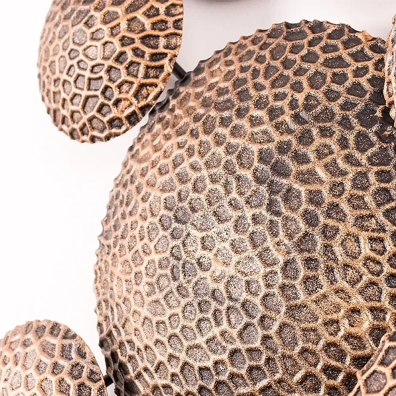 Panou metalic decorativ perete 3D, Deco Art Studio Casa, 112 x 43 cm, Maro aramiu - Studiocasa.ro