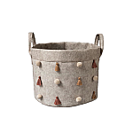 Cos Rotund pentru depozitare, 20 x 24 cm, Maro - Studiocasa.ro