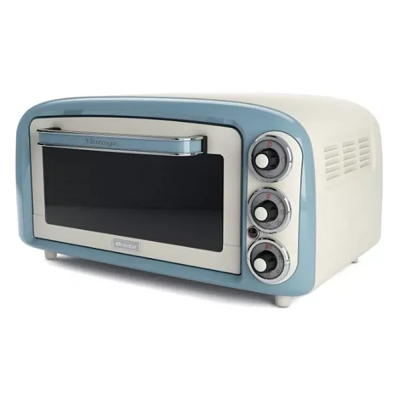 Cuptor electric Ariete, Vintage 979, 18 l, 1380 W, Rustic, Crem / Bleu - Studiocasa.ro