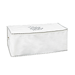 Cutie Depozitare cu fermoar,65 x 45 x 24 cm, Alb - Studiocasa.ro