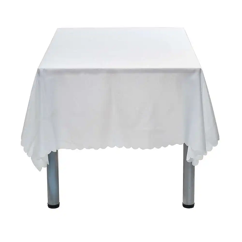 Fata de masa 140 x 220 cm,  Rezistenta la pete, Alb - Studiocasa.ro