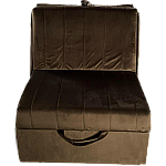 Fotoliu Pat Extensibil Duchess IANA Premium, catifea impermeabila, Brown - Studiocasa.ro