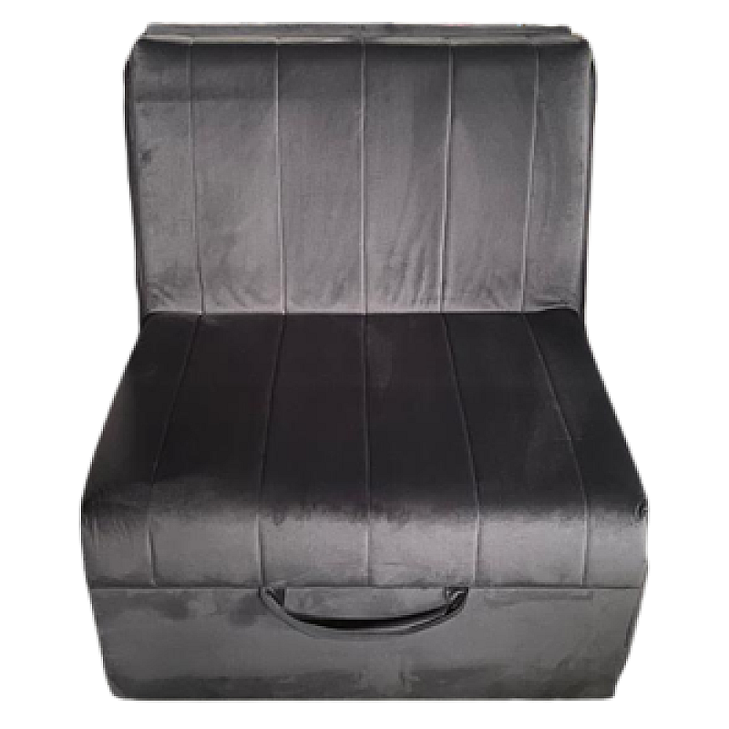 Fotoliu Pat Extensibil Duchess IANA Premium, catifea impermeabila, Dark Grey - Studiocasa.ro