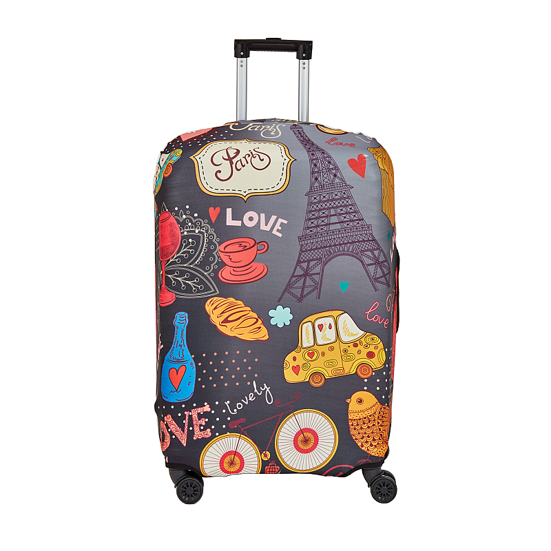 Husa troler, Mondo Way, model Paris, elastica, cu inchidere fermoar, Lycra, marimea M - Studiocasa.ro