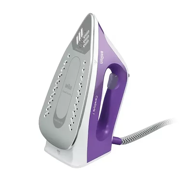 Statie de calcat Braun Carestyle 1 IS1014PU,6 bari, abur variabil 120g/min, jet de abur 360g/min, rezervor 1.5L, talpa Super Ceramic, Alb/Violet - Studiocasa.ro