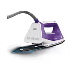 Statie de calcat Braun Carestyle 1 IS1014PU,6 bari, abur variabil 120g/min, jet de abur 360g/min, rezervor 1.5L, talpa Super Ceramic, Alb/Violet - Studiocasa.ro