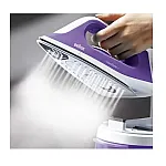 Statie de calcat Braun Carestyle 1 IS1014PU,6 bari, abur variabil 120g/min, jet de abur 360g/min, rezervor 1.5L, talpa Super Ceramic, Alb/Violet - Studiocasa.ro