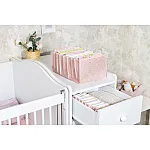 Organizator Tip Acordeon Bebe M, 11 Compartimente, 15 x 43 x 14 cm, Roz - Studiocasa.ro