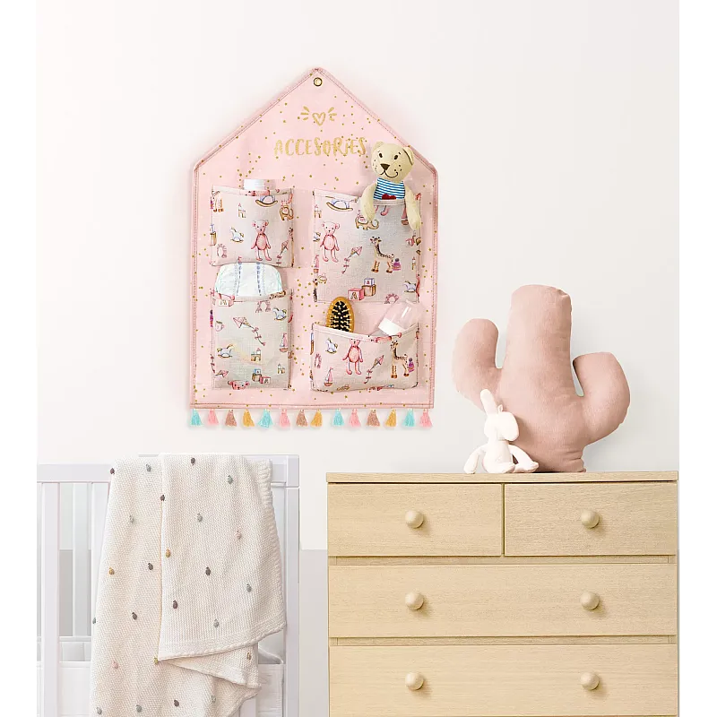 Organizator de Perete Bebe, 4 Buzunare, 56 x42 cm - Studiocasa.ro