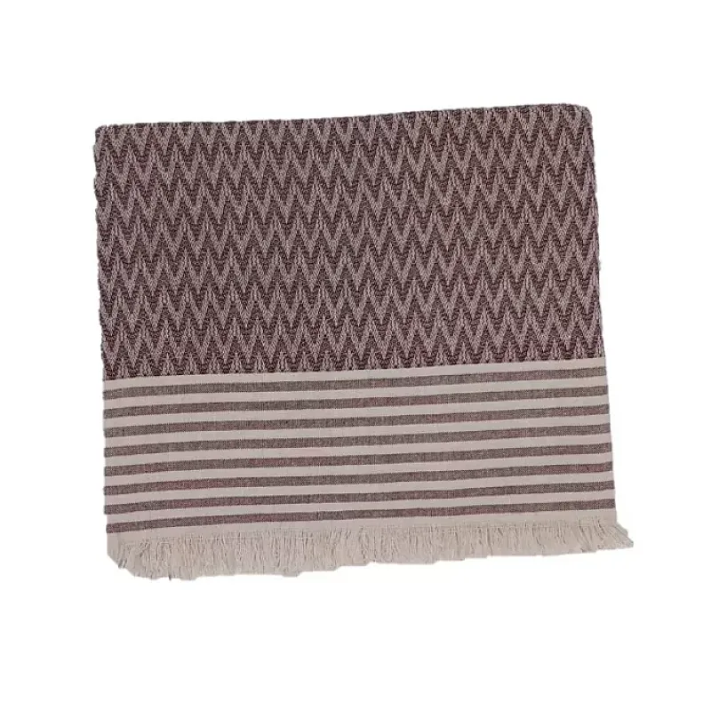 Patura pat/ canapea,  170 x 210 cm,  Cu franjuri, Grena - Studiocasa.ro