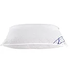 Perna matlasata microfibra pieptanata, 70x70, bentita alba - Studiocasa.ro