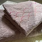 Prosop de baie 50 x 90 cm Studio Casa Ocean, 100% Bumbac, 500 gsm, Liliac - Studiocasa.ro