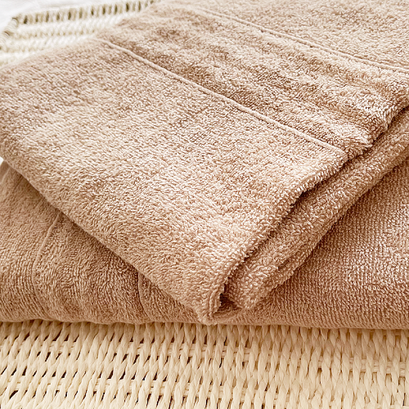 Prosop de baie 50 x 90 cm Studio Casa Shadow, 100% Bumbac, 400 gsm, Beige - Studiocasa.ro