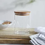 Recipient de sticlă borosilicata MAXI FLAVOUR pentru alimente, cu capac bambus, 800 ml, Studio Casa - Studiocasa.ro