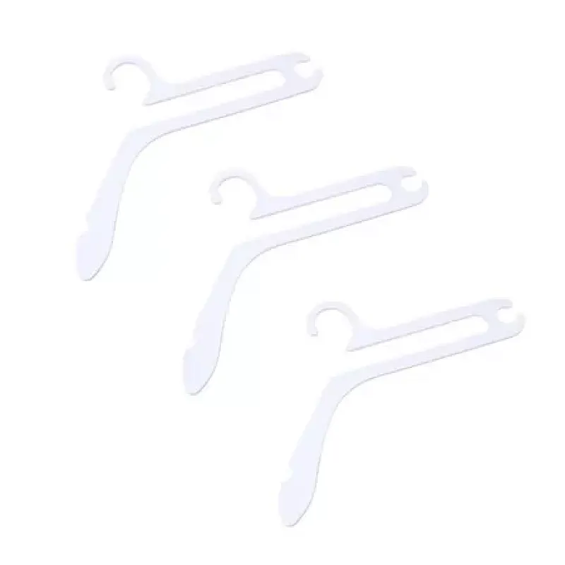 Set 3 umerase multifunctionale 44 cm, Plastic, Alb - Studiocasa.ro