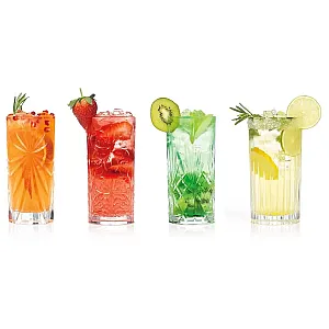 Set 4 pahare Mixology Long Drink HB, RCR Crystal