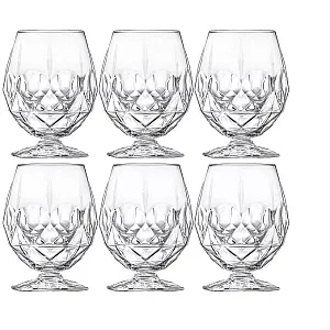 Set 6 pahare cu picior pentru coniac Alkemist Spirits 532 ml, RCR Crystal