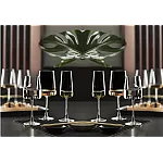 Set 6 pahare cu picior pentru vin rosu Essential 54, RCR Crystal, 54 cl - Studiocasa.ro