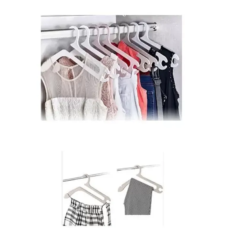 Set 3 umerase multifunctionale 44 cm, Plastic, Alb - Studiocasa.ro