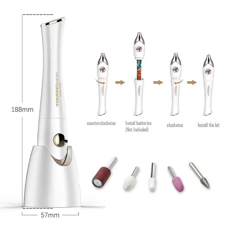 Set de manichiura si pedichiura Ardes Goldye ARMANI01 cu uscator de lac de unghii UV alb - Studiocasa.ro