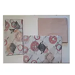 Lenjerie pat dublu Bubble Rose Studio Casa, Polycotton, Cearceaf pilota 180 x 200 cm, Cearceaf pat 200 x 220 cm, 2 fete de perna 50 x 70 cm, Multicolor - Studiocasa.ro