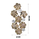 Panou metalic decorativ perete 3D, Deco Art Studio Casa, 120 x 61 cm, Bougainvillea, Bronz - Studiocasa.ro
