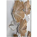 Panou metalic decorativ perete 3D, Deco Art Studio Casa, 120 x 61 cm, Bougainvillea, Bronz - Studiocasa.ro
