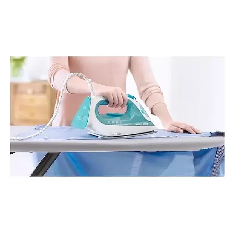 Fier de calcat Braun TexStyle 3 SI3041GR, 2350 W, abur variabil 45g/min, jet de abur 150g/min, rezervor 270 ml, tehnologie FreeGlide 3D, talpa Super Ceramic, Alb/Verde - Studiocasa.ro