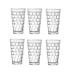 Set 6 pahare superpozabile Stack HB, RCR Crystal, Ideale pentru sucuri si cocktail-uri, 39 cl - Studiocasa.ro