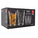 Set 6 pahare superpozabile Stack HB, RCR Crystal, Ideale pentru sucuri si cocktail-uri, 39 cl - Studiocasa.ro