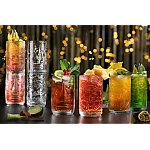 Set 4 pahare pentru sucuri si cocktail-uri Tiki Sardinia RCR Crystal, 46 cl, Stivuibile - Studiocasa.ro