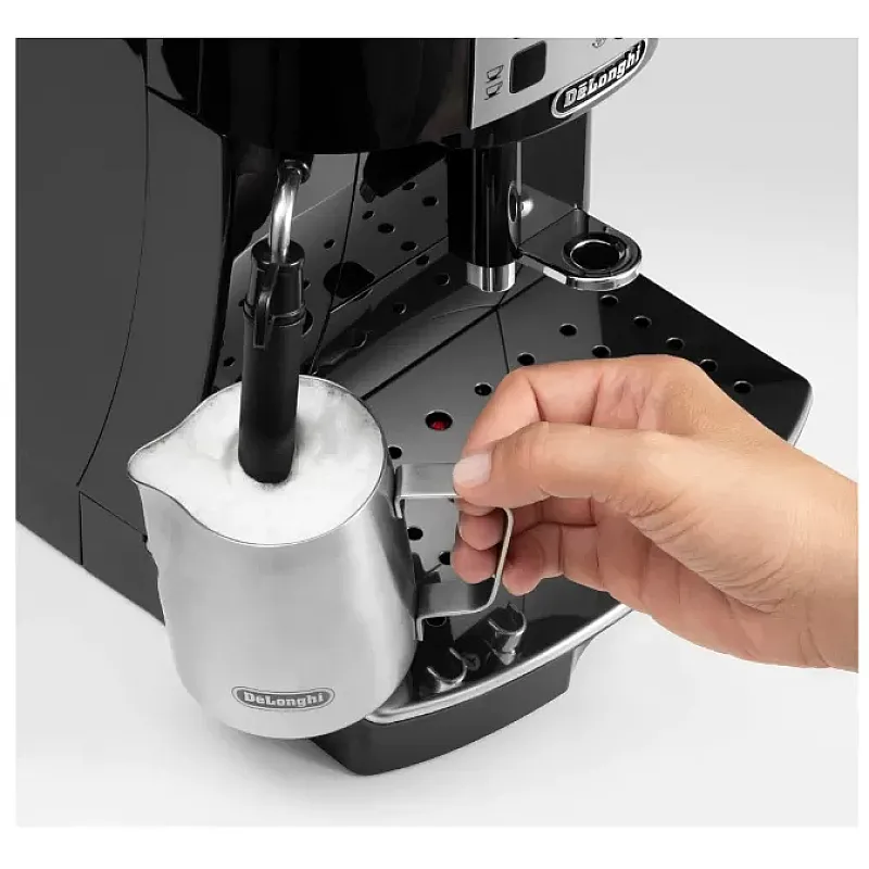 Espressor automat DeLonghi Magnifica S ECAM 22.112.B, sistem manual de spumare, rasnita cu 13 setari, 1450 W, 15 bari, 1.8 l, Negru - Studiocasa.ro