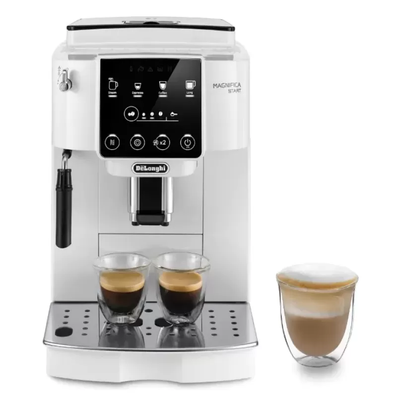 Espressor automat De'Longhi Magnifica Start ECAM 220.20.W, 1450 W, 1.8l, 15 bar, sistem de spumare lapte manual, alb Espressor automat DeLonghi Magnifica Start ECAM 220.20.W, 1450 W, 1.8l, 15 bar, sistem de spumare lapte manual, alb - Studiocasa.ro
