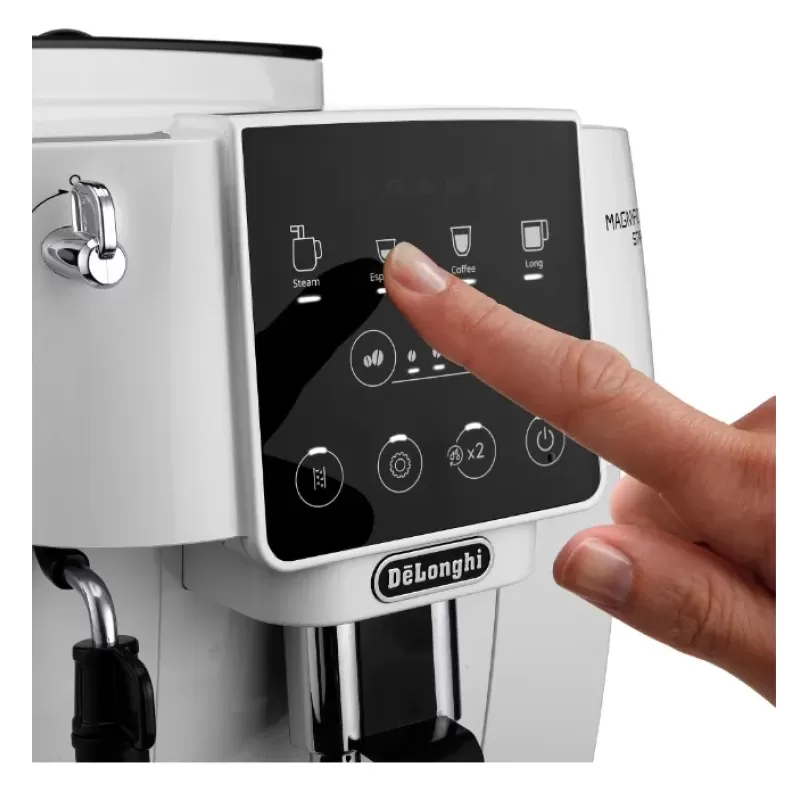 Espressor automat De'Longhi Magnifica Start ECAM 220.20.W, 1450 W, 1.8l, 15 bar, sistem de spumare lapte manual, alb Espressor automat DeLonghi Magnifica Start ECAM 220.20.W, 1450 W, 1.8l, 15 bar, sistem de spumare lapte manual, alb - Studiocasa.ro