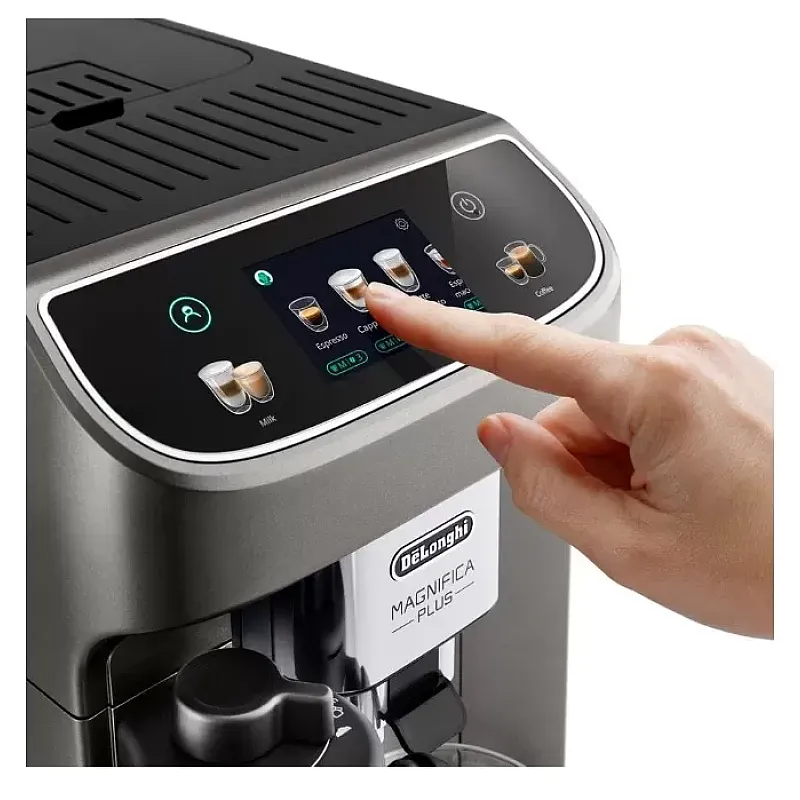 Espressor automat DeLonghi Magnifica PLUS ECAM 320.70.TB, tehnologie LatteCrema,  1,9 l, 15 bar, 1450 W, negru/gri inchis - Studiocasa.ro