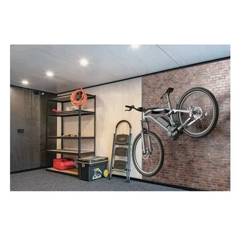 Suport universal de perete pentru biciclete, Cu brat, 489001 Meliconi, Pliabil, Sarcina maxima 30 kg, Metalic, Negru - Studiocasa.ro