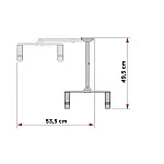 Suport universal de perete pentru biciclete, Cu brat, 489001 Meliconi, Pliabil, Sarcina maxima 30 kg, Metalic, Negru - Studiocasa.ro