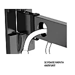 Suport universal de perete pentru biciclete, Cu brat, 489001 Meliconi, Pliabil, Sarcina maxima 30 kg, Metalic, Negru - Studiocasa.ro