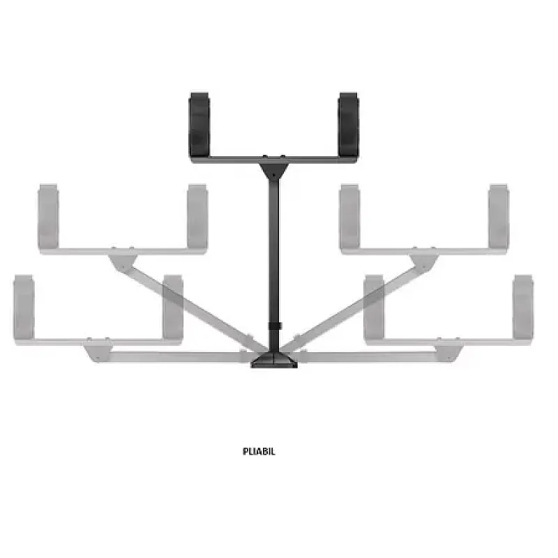 Suport universal de perete pentru biciclete, Cu brat, 489001 Meliconi, Pliabil, Sarcina maxima 30 kg, Metalic, Negru - Studiocasa.ro
